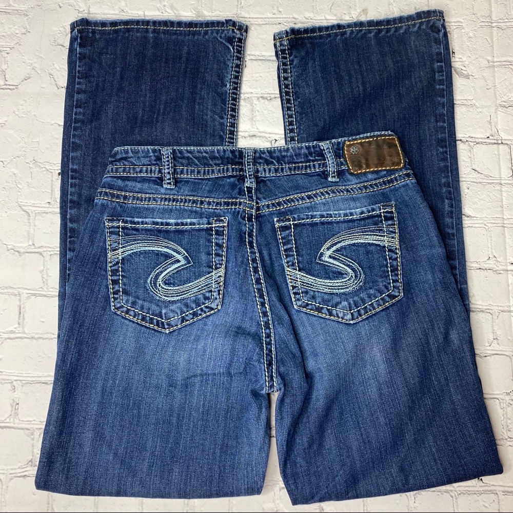 Silver Natsuki Thick Stitch Boot Cut Jeans 30/31